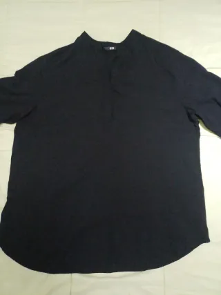 Blusa Uniqlo manga 3/4 negra Talla M