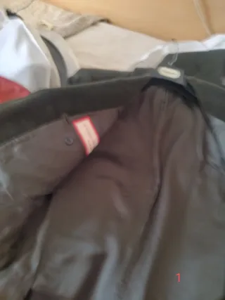 Chaqueta americana hombre marrón/verde