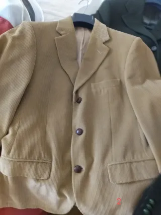 Chaqueta americana hombre marrón/verde