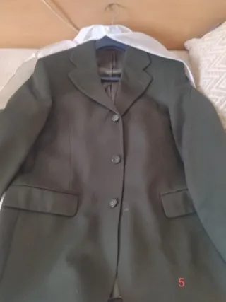 Chaqueta americana hombre marrón/verde