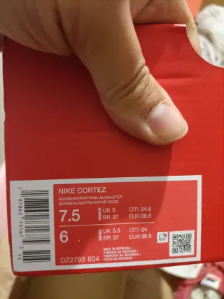 T38,5 Nike Cortez Rosa