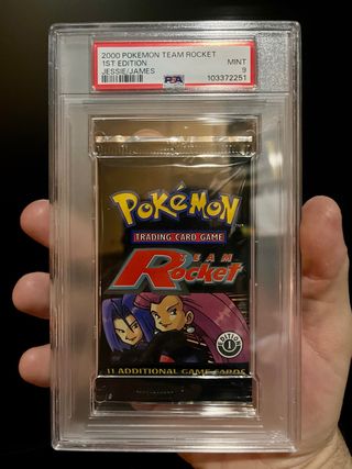 Bustina Pokémon Team Rocket 1st Ed PSA 9