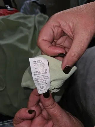 Blusa verde mujer talla única