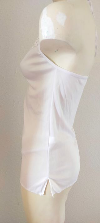 Picardías 2 piezas: Tanga y Camisón Blanco