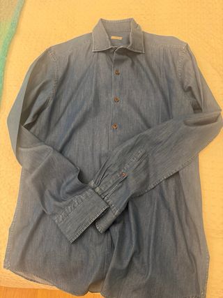 Camisa tejana suave SONRISA azul