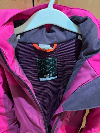 Anorak Wed'ze niña rosa y morado 8 años