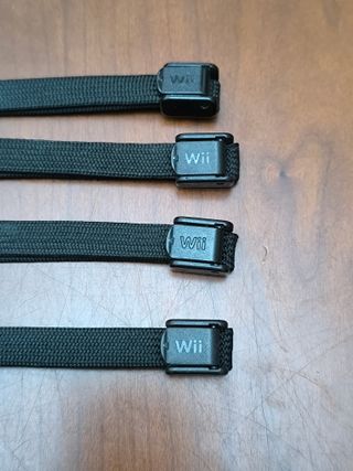 4 Correas Wii Nintendo Negras