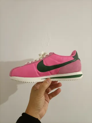 T38 Nike Cortez Rosa y Verde