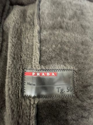 Chaquetón Piel Prada Talla 50 Negro