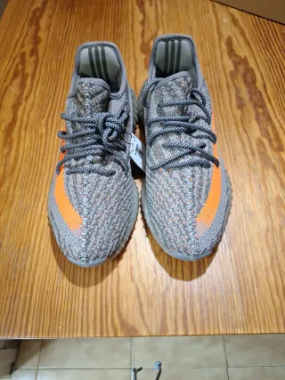 Adidas Yeezy Boost 350 Gris Naranja de Hacoo