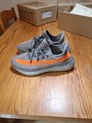 Adidas Yeezy Boost 350 Gris Naranja de Hacoo