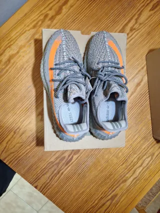 Adidas Yeezy Boost 350 Gris Naranja de Hacoo