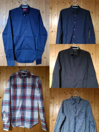 Confezione da quattro camicie da uomo a maniche lunghe per Natale