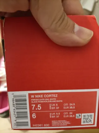 T38,5 Nike Cortez Rosa