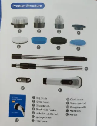 Spazzola Elettrica Rotante 7 in 1