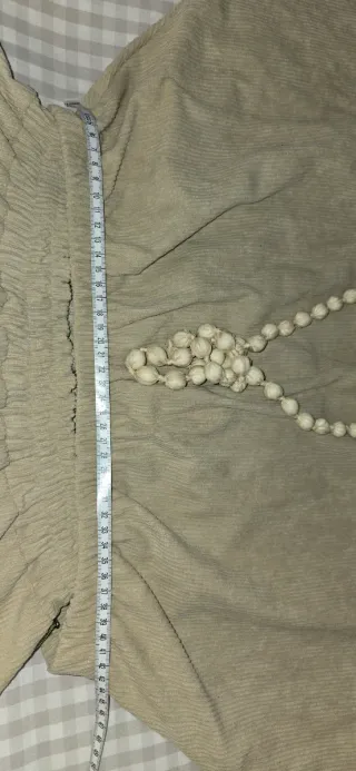 Conjunto pana crema falda y top