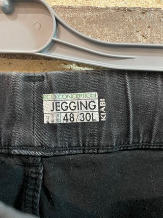 Legging vaquero negro