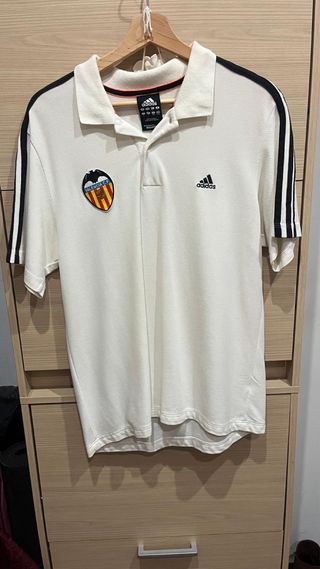 Polo Adidas Valencia CF Blanco