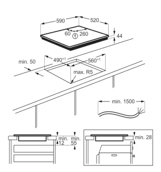 Placa de Inducción AEG serie 5000....Nueva