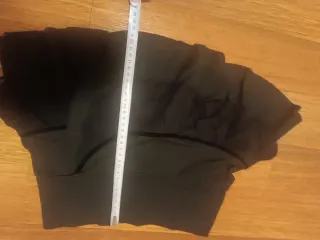 Falda de fiesta negra T 34 encaje y terciopelo