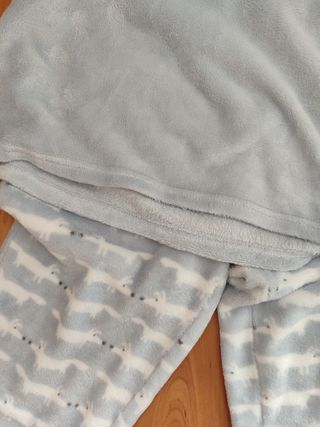 Pijama calentito mujer azul