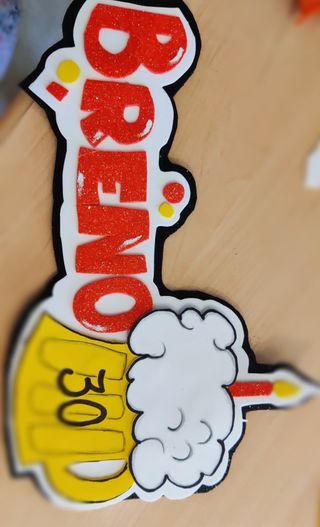 Letras Goma Eva y Cartulina Personalizadas