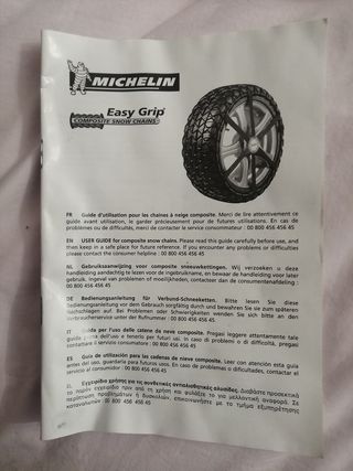 Cadenas textiles Nieve Michelin Easy Grip B1