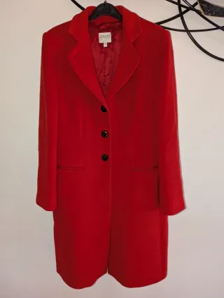 Abrigo Armani Rojo Talla 48