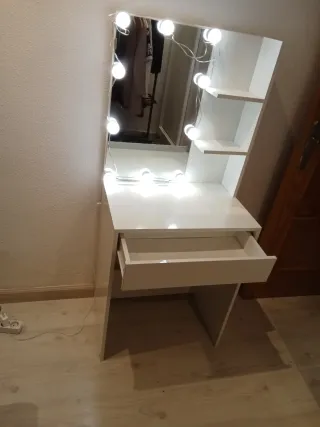 Tocador con Led mesa de maquillaje 60x40x140