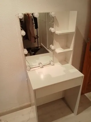 Tocador con Led mesa de maquillaje 60x40x140