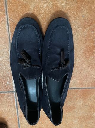 Mocasines Zara Azul Marino Talla 44