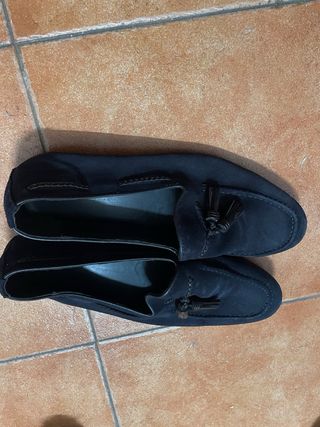 Mocasines Zara Azul Marino Talla 44
