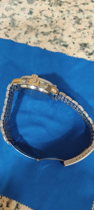 Reloj Deportivo Negro Plata