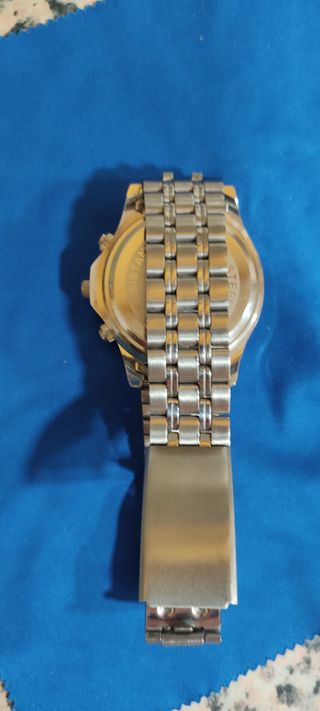 Reloj Deportivo Negro Plata