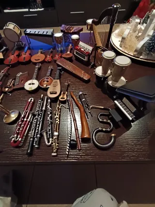 Colección instrumentos musicales miniatura