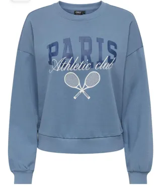 Sudadera ONLY Paris Athletic Club Talla L