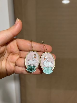 Pendientes cisne Loop