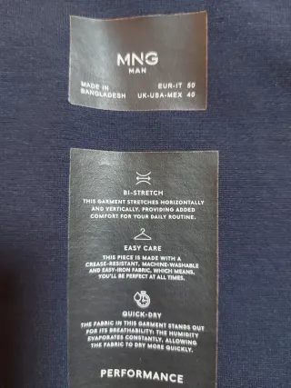 Traje juvenil azul marino pantalón y americana