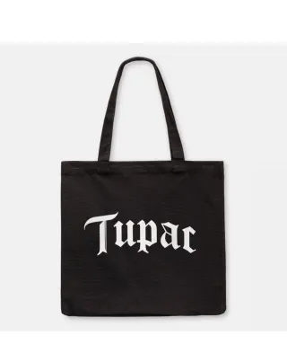 Bolsa Tote Tupac Pull&Bear Negra