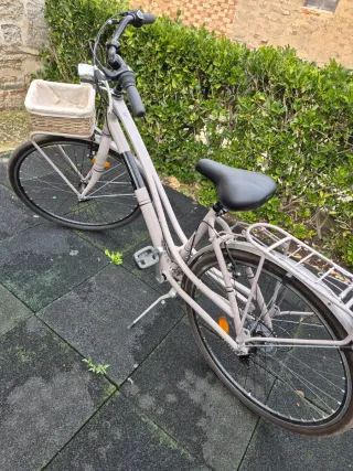 Bicicleta urbana con cesta