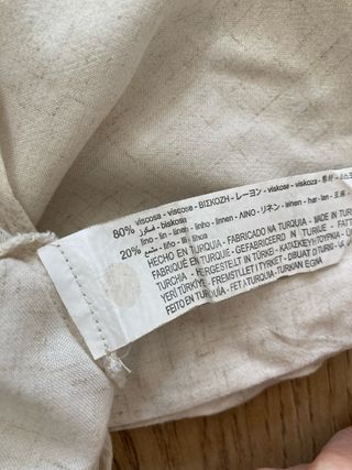 Camisa nudo Bershka beige