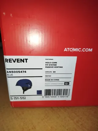 Casco de esquí Atomic Revent Azul Talla S