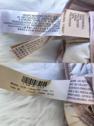 Chaleco Massimo Dutti dorado Talla M