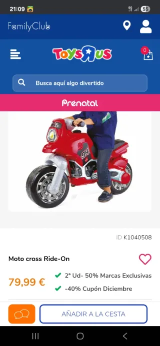 Moto de juguete para niños. .