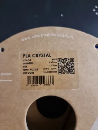 Filamento 3D Blu Cristallo 2.85mm