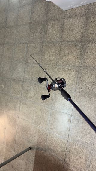 Caña y carrete para casting