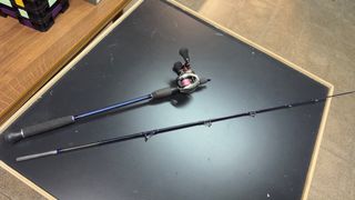 Caña y carrete para casting