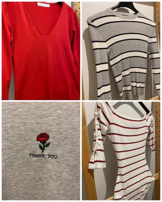 Lote 4 suéter  Bershka y Zara varias tallas