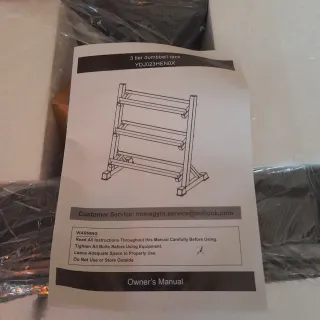 Rastrelliera Manubri pesi con 3 ripiani