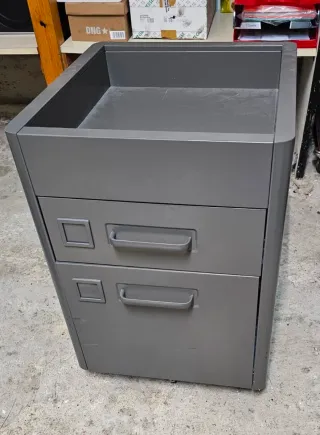 Cajonera metálica gris
